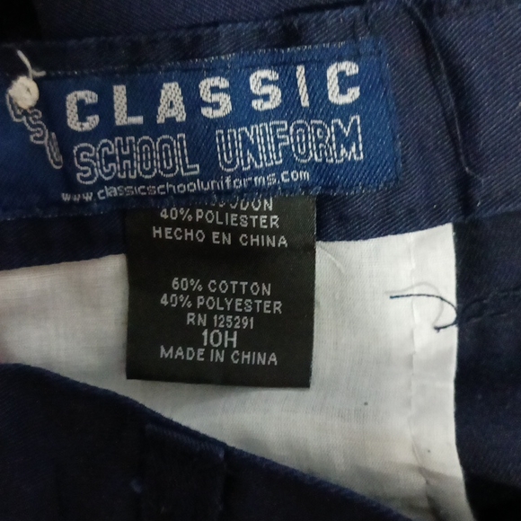 Classic school uniform pants blue size 10H - Picture 17 of 17